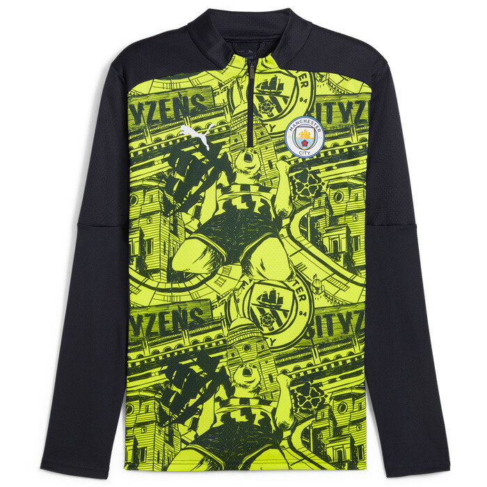 【現地購入品】マンチェスターシティ トレーニングウェア セット Qoo10] マンチェスターシティ ハーフプルトレーニ