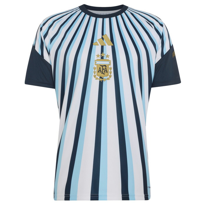 アルゼンチン代議員団 2026 老人ホーム プレマッチジャージー 半袖 (白いこと×米国海軍)【adidas/アディダス】【蹴球 御召しもの プラクティスシャツ】(JY9530)【店先受け取り証書相応う商いもの】