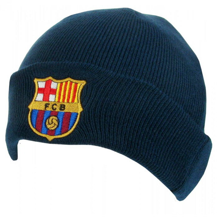 FCバルセロナ マフラー　ニット帽 ビーニー　サッカー応援 楽天市場】FC Barcelona beanie バルサ ニット帽 サッカー防寒具