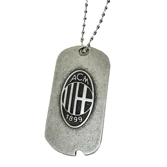 ACミラン　ピンバッジ ACミラン チームオフィシャル 創設120周年 BLACK クレスト