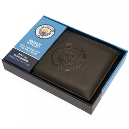 マンチェスターシティ オフィシャル レザーウォレット Debossed ブラック サッカー サポーター グッズ 財布 店頭受取対応商品 Devils Bsp Fr