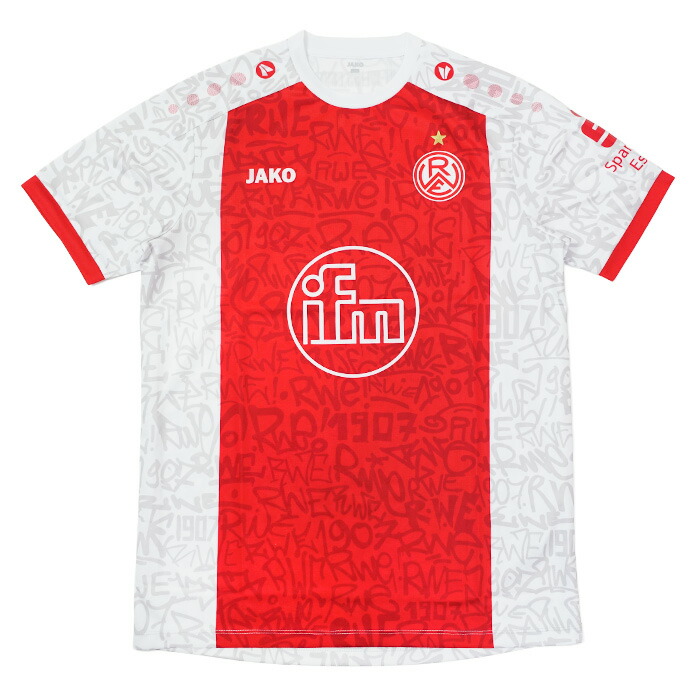 ○ロートヴァイス・エッセン 25-26 ホーム 半袖 ユニフォーム【JAKO/ヤコ】【サッカー ウエア レプリカユニフォーム】(ES4225H-656) 【店頭受取対応商品】
