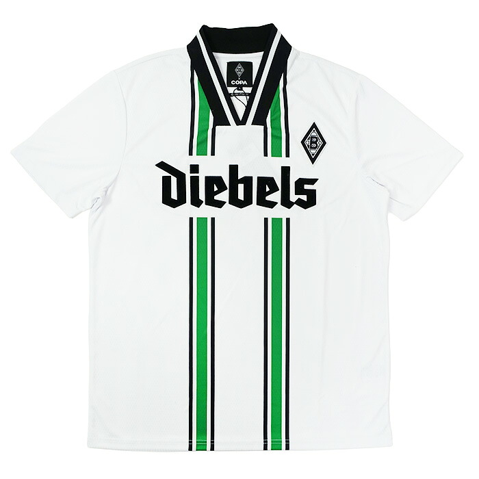 ●ボルシアMG 96-97 老人ホーム 半袖 レトロ 制服 (刷り直す真似形)【COPA/コパ】【蹴球 御召しもの レプリカユニフォーム】(574)【店先受け取り証書相応う商いもの】