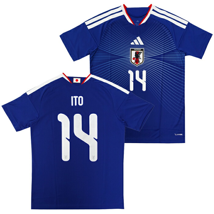 ●アディダス 蹴球日本代議員団 2026 介護ホーム 写し物 制服 No.14 伊東 純也【adidas/アディダス】【蹴球 お召しもの レプリカユニフォーム】(KD3345/14I)【店先受け取り証書相応う商いもの】 レプリカユニフォーム-スポーツ・アウトドア-メンズウェア