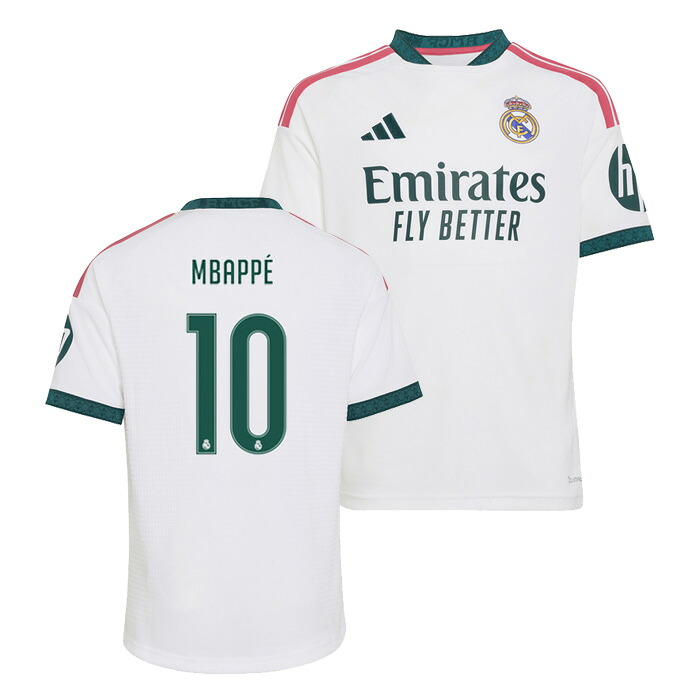 レアルマドリード 26-27 ホーム 半袖 ユニフォーム ジュニア No.10 エムバペ【adidas/アディダス】【サッカー キッズ レプリカユニフォーム ムバッペ】(KC3993/10M)【店頭受取対応商品】｜サッカーショップ fcFA