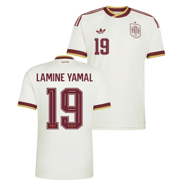 ●スペイン代表 2026 アウェイ 半袖 ユニフォーム No.19 ラミン・ヤマル【adidas/アディダス】【サッカー ウエア レプリカユニフォーム】(JN4397/19L) 【店頭受取対応商品】 15,059円