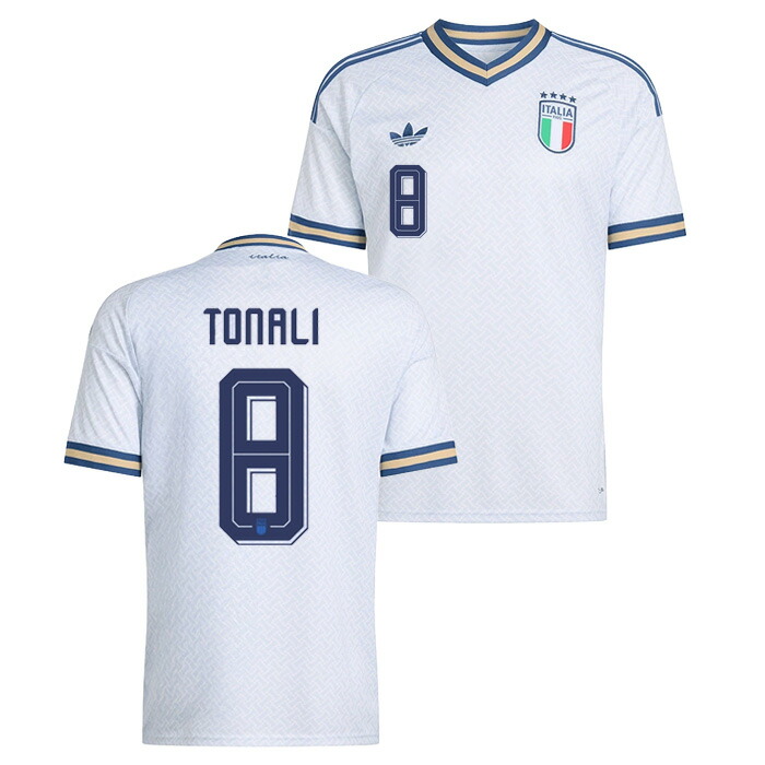 ●イタリア共和国代議員団 2026 アウェイ 半袖 制服 No.8 トナーリ【adidas/アディダス】【蹴球 御召しもの レプリカユニフォーム】(KC8704/8T)【店先受け取り証書相応う商いもの】