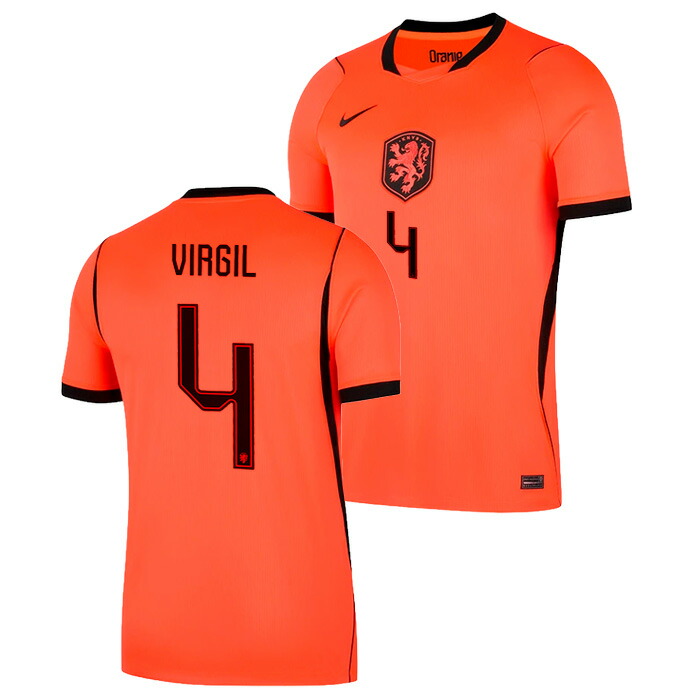 ●オランダ代表 2026 ホーム 半袖 ユニフォーム No.4 ファン・ダイク【NIKE/ナイキ】【サッカー ウエア レプリカユニフォーム】(IB5334-809/4V)【店頭受取対応商品】｜サッカーショップ fcFA