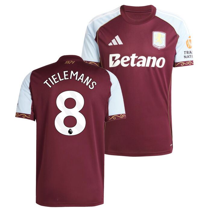 楽天市場】○アストンビラ 25-26 ホーム 半袖 ユニフォーム No.27