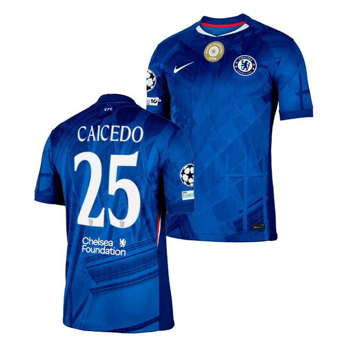 ZOUMA サッカー　チェルシー　実使用　サイン入りユニフォーム Summer Sale】チェルシー 24-25 ホーム 半袖 ユニフォーム(胸