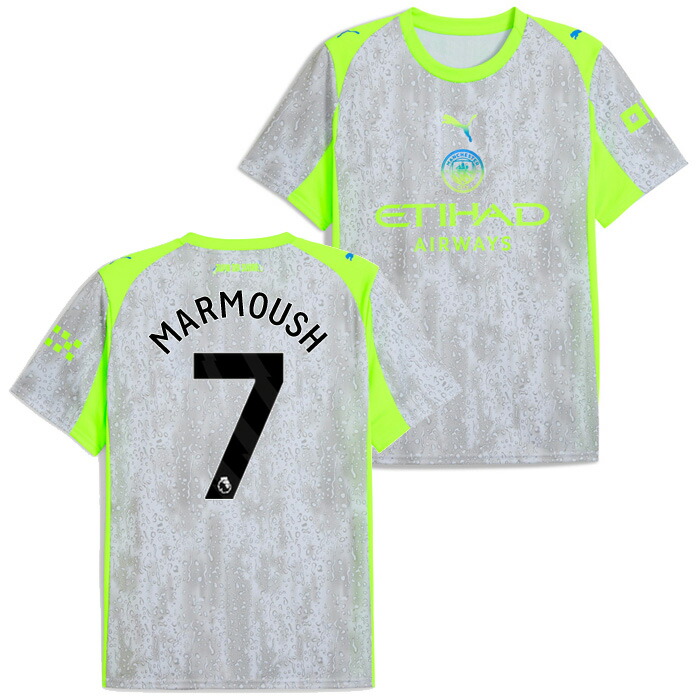 マンチェスターシティ ユニホーム　MARMOUCH マンチェスターシティ 25-26 ホーム 半袖 ユニフォーム No.7