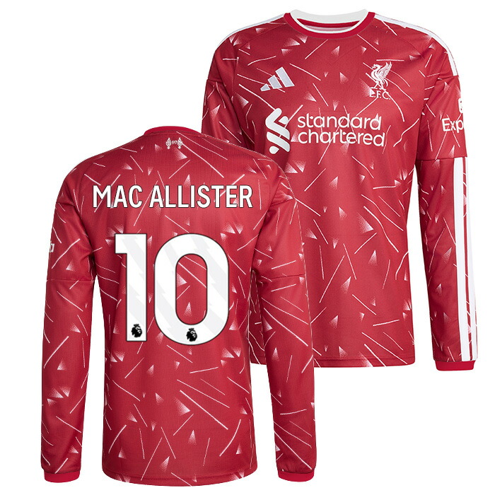 ◆●リバプール 26-27 ホーム 長袖 ユニフォーム No.10 マック・アリスター【adidas/アディダス】【サッカー ウエア レプリカユニフォーム】(KB8268/10M_WH)【予約：8月中旬～順次発送予定】｜サッカーショップ fcFA