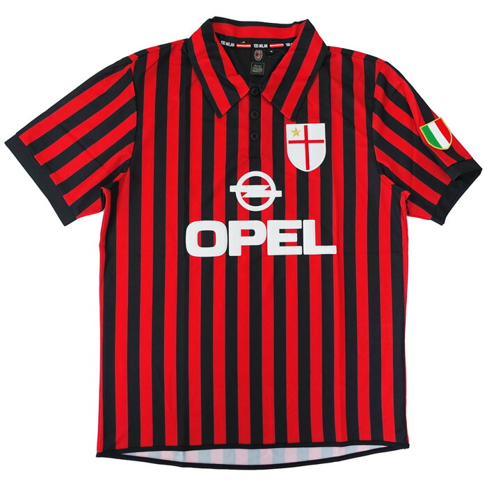 楽天市場】ACミラン 99-00 ホーム 100周年モデル レトロシャツ 大人用