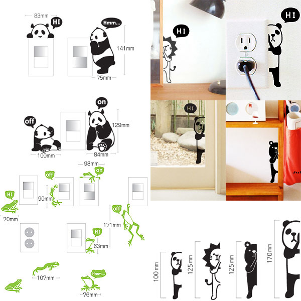 楽天市場 グラフィックステッカー スイッチ ウォールステッカー インテリアステッカー 壁紙 エフシーインテリア