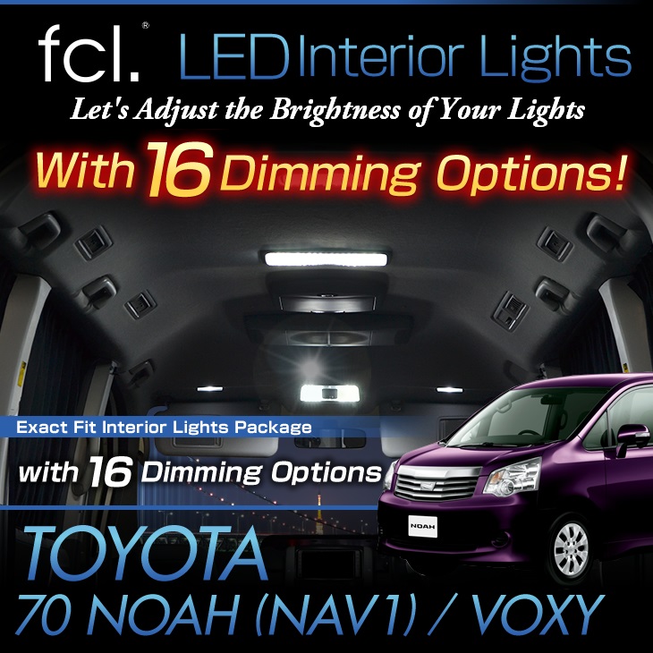 NOAH/VOXY/NAV1 (ZRR7# with Center Dome Light) 12PCS Lights Exact Fit LED Interior Package