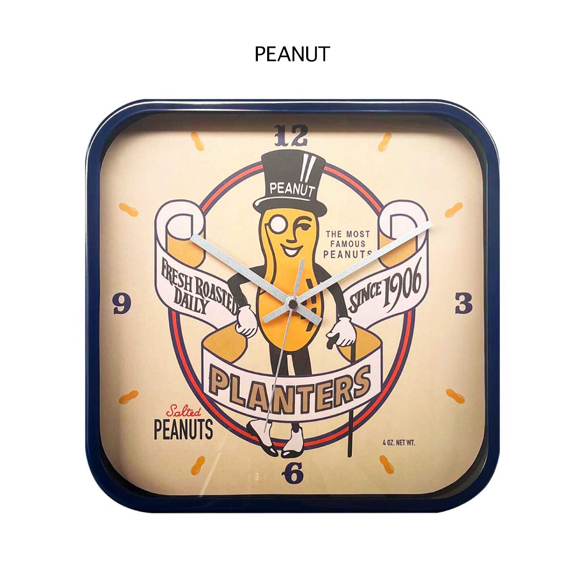 楽天市場】【 ミスター ピーナッツ 】 Mr.PEANUT WALL CLOCK ウォール