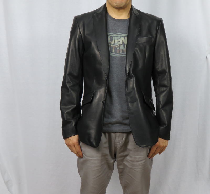 Made In Leatherette Jacket Men Tailored Leather Hose Genuine Black Brown Camel Blazer Two