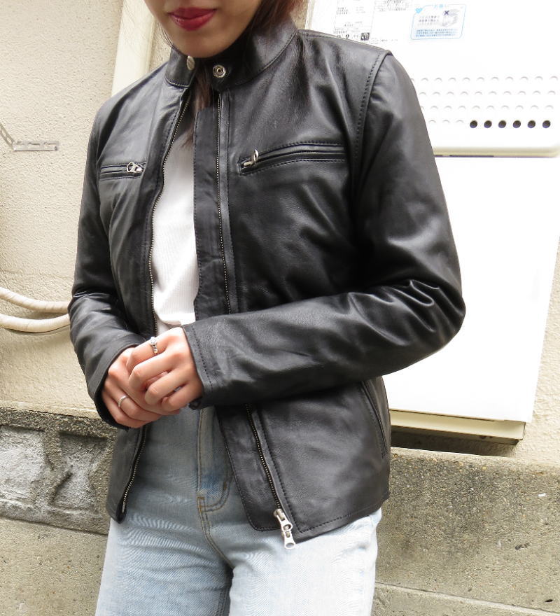 楽天市場 Freedom 革ジャン レディース ラムレザー 本革 レザージャケット シングル ライダースジャケット 軽い 柔らかい Xs S M L ブラック ギフト プレゼント 送料無料 あす楽 3177 革ジャン専門店 フリーダムレザー