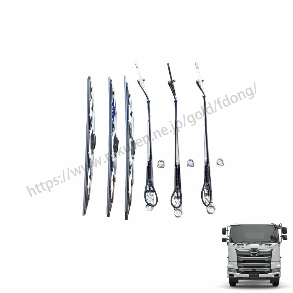 楽天市場】日野 17プロフィア メッキ ワイパーブレード ワイパーアーム