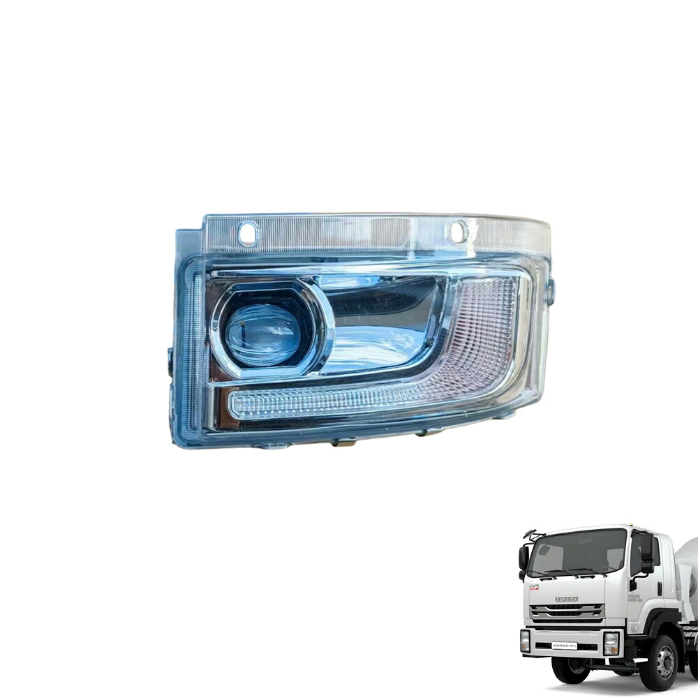 いすゞ デカ360 LEDコーナーランプ 白いランプシェード イェローライト 24V助手席側 運転席側 １個セット トラック用品 外装品