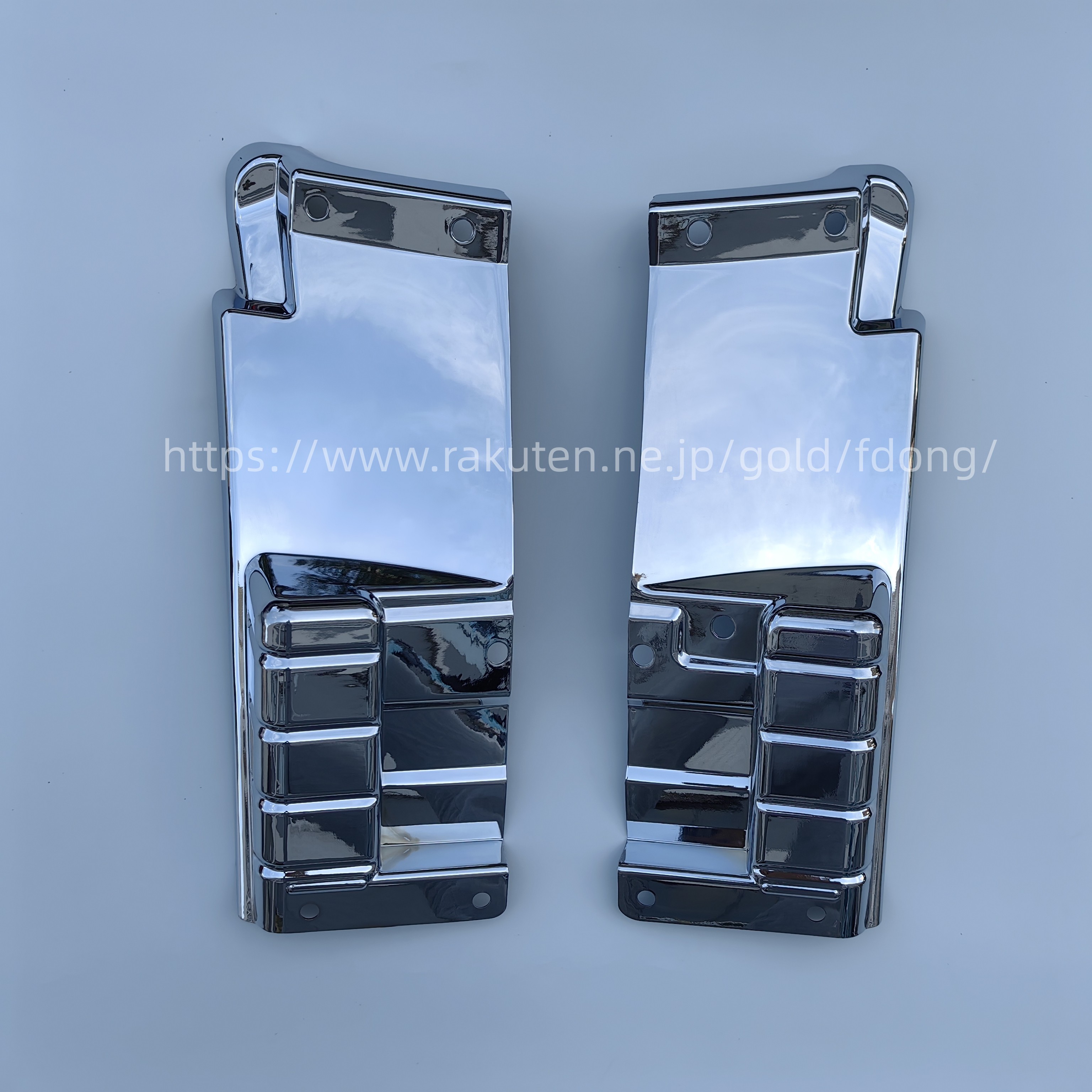 楽天市場】AB495812 メッキマッドガードカバー キャンター標準 左右