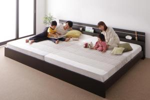 親子で寝られる・将来分割できる連結ベッド ポケットコイルマットレス付き ワイドK280【ts】
