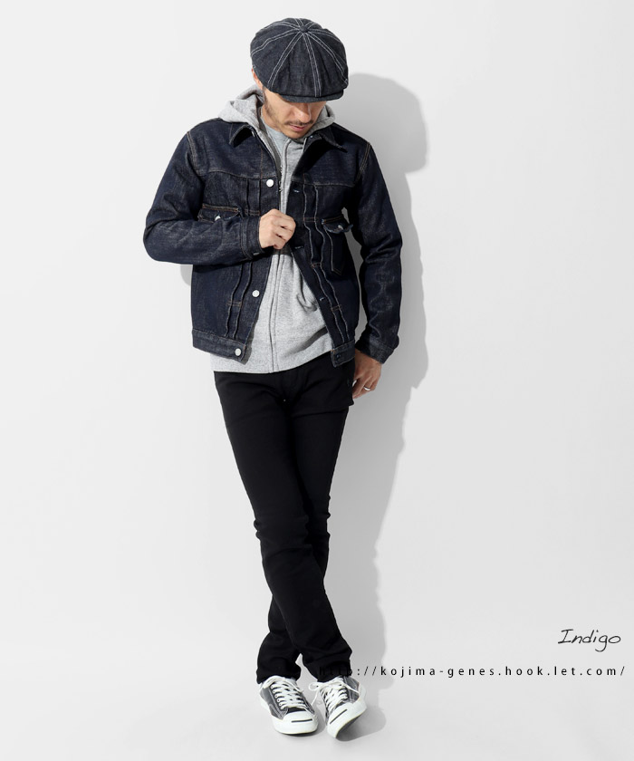 児島ジーンズ 公式通販 21oz デニム ＆ ヒッコリー ジャケット 2nd