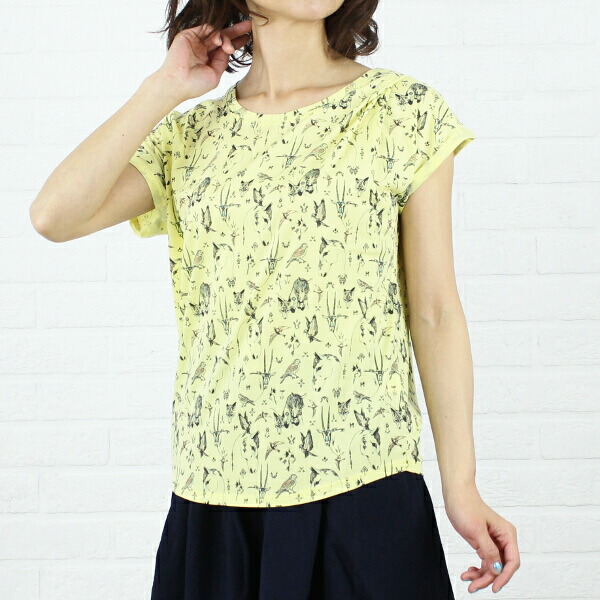【50%OFF】極点＆ジョー ベビー PAUL\u0026JOE SISTER  半袖 アニマルプリント 労働者の一団のど首 ティーシャツ プリントカットソー・3643197002-2021401(レディース)(last_1)