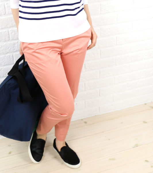【50%OFF】ボールジー BALLSEY テーパードパンツ きれいめ センタープレス 9分丈 アンクル丈 美脚 オフィス カジュアル 上品・11-04-41-04101-0171401(レディース)(last_1)｜February
