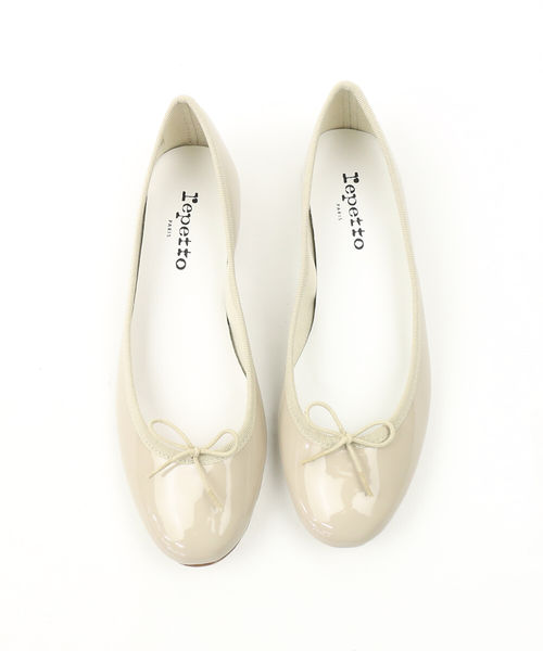 レペット Repetto パテントレザー エナメル バレエシューズ サンド ...