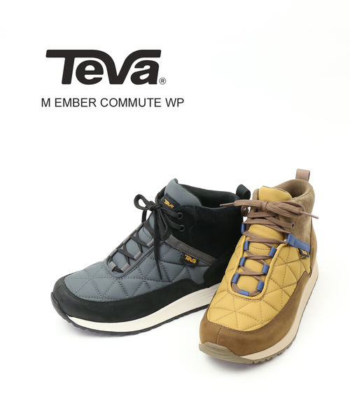 【ポイント2倍】(B-1)(テバ Teva) メンズ 全天候対応 キルティング ミッドカット レースアップ ショートブーツ エンバー コミュート ウォータープルーフ M EMBER COMMUTE WP・1111755-2542002(メンズ)