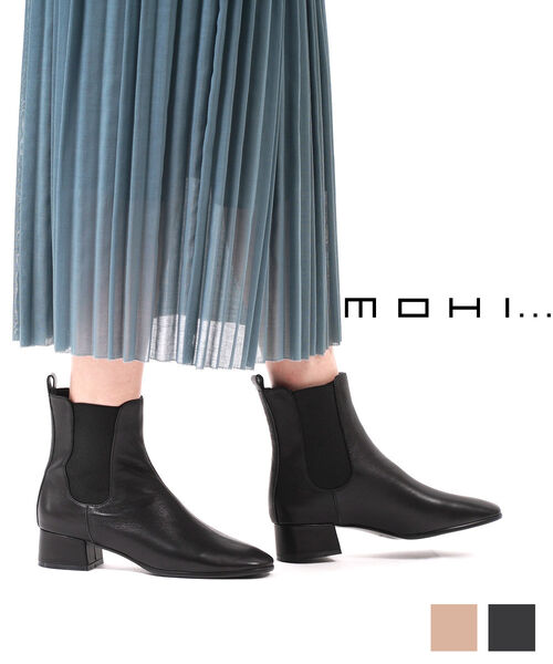 【マラソン期間中ポイント10倍】モヒ MOHI レザー サイドゴア アンクルブーツ ショートブーツ・GU1-20018-SE-0242102(レディース)(last_1)