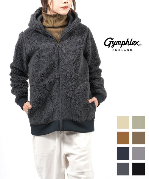 楽天市場】【20%OFF】Gymphlex(ジムフレックス) ジップアップ ボアフードジャケット ボアパーカー・J-1320PL-0322102【 レディース】【JP】：February