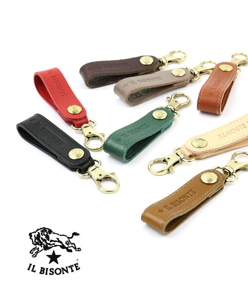 イルビゾンテ 足がかり輪っか キーホルダー 定まり品 IL BISONTE なめし革 なめし革惹き付ける 売れ筋品目 ヴィンテージ調 差し上げ物 引っかかり式 ・54212304150-0062402(電子メール便能力のある商いもの)[M便 3/5](メンズ)(レディース)(1F)
