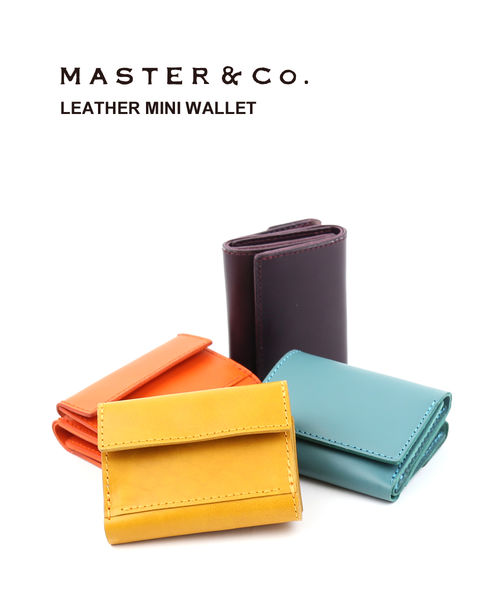 【マラソン期間中ポイント10倍】マスターアンドコー Master&Co. ブッテロ ミニ財布 三つ折り財布・MC1224-3282102(メンズ)(レディース)