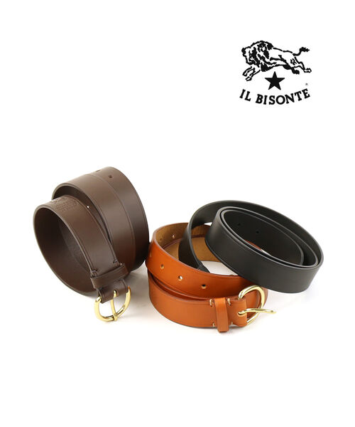イルビゾンテ 定め事品 IL BISONTE 三尺帯 なめし革 ヌメ 赤銅色 黒いこと 90 95 古典派音楽 分かりやすい 愛くるしい 今めかしい 売れ筋品目 差し上げ物 ・411754-0062601(メンズ)(レディース)(1F)
