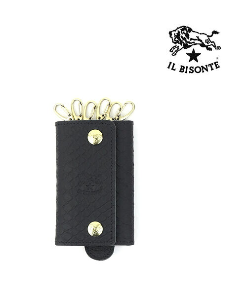 イルビゾンテ キーケース 正規品 IL BISONTE 日本限定 レザー パイソン柄型押し キーリング付き 6連 おしゃれ 売れ筋アイテム ユニセックス プレゼント ・54222309451-0062202(メンズ)(レディース) 11,880円