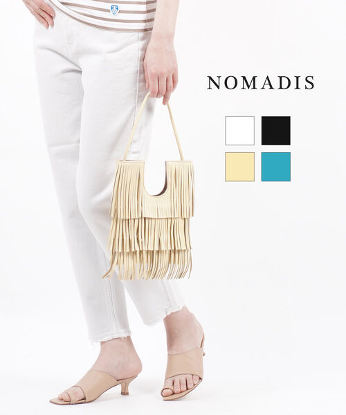 【4/15限定10%クーポン&ポイント10倍】ノマディス NOMADIS レザー フリンジ ショルダーバッグ ポシェット BETTY ベティー・22SS-N38-00-4872201(レディース)(last_1)