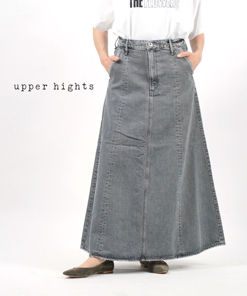 【マラソン期間中ポイント10倍】アッパーハイツ upper hights スカート デニムスカート ロングスカート パネルスカート デニム ロング フレア Aライン マキシ コットン カジュアル・82519902-2942202(レディース) 19,272円