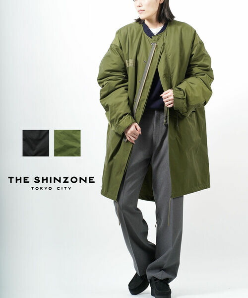 ザ シンゾーン THE SHINZONE コート アウター キルティング ライナー付き 3WAY ノーカラー ミリタリー モッズコート カジュアル・19AMSCO63-4432302(レディース)|February