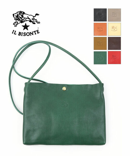 イルビゾンテ IL BISONTE バッグ ショルダーバッグ ボディバッグ サコッシュ 正規品 レディース メンズ レザー イタリア製 斜めがけ フリーストラップ 定番 カジュアル おしゃれ・54192300110-0062401(メンズ)(レディース)(2F) 26,554円