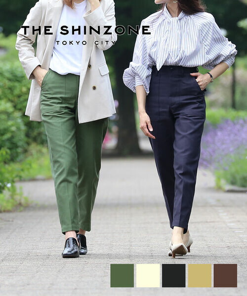 【一部カラー30%OFF】ザ シンゾーン THE SHINZONE ベイカーパンツ テーパード パンツ 定番 人気 スラックス ハイウエスト センタープレス カジュアル ・15AMSPA18-4432502(レディース)|February