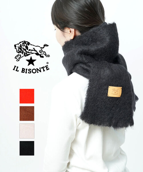 IL BISONTE　イルビゾンテ　マフラー　リバーシブル　グレー IL BISONTE マフラー ストール / 2025 AUTUMN WINTER レディース