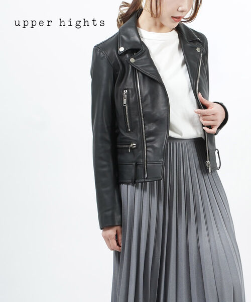 アッパーハイツ　ラムレザージャケット 楽天市場】【30%OFF】アッパーハイツ upper hights レザー