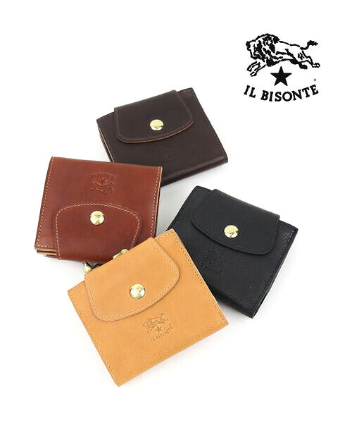 イルビゾンテ 紙入れ 二つ折り 定まり品 IL BISONTE ヴィンテージレザー 蝦蟇口 二つ折り紙入れ ミニウォレット 御膳上等感 分かりやすい ユニ一発やる 差し上げ物 ・54232307241-0062301(メンズ)(レディース)