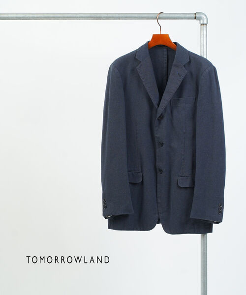 【4/20限定ポイント10倍】トゥモローランド TOMORROWLAND ジャケット テーラードジャケット アウター ブレザー コットン 軽量 カジュアル 通勤 ビジネス 綿 春 秋 ロングシーズン・63-07-84-07203-0171402(メンズ)(last_1)