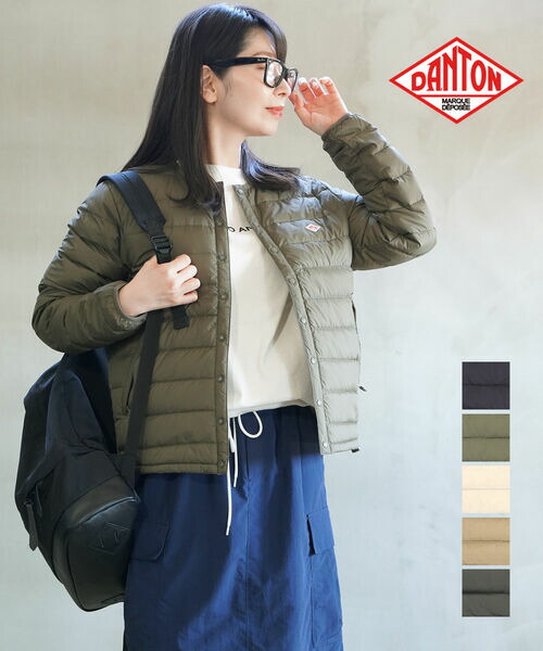 ダントン　インナーダウンジャケット 楽天市場】DANTON ダントン インナーダウン JD-8843 カーディガン