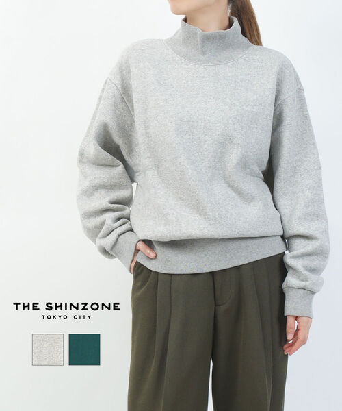 【尖んがり2倍】ザ シン地方 THE SHINZONE 汗水 汗水 ティーシャツ トップス 長袖 ハイネック 裏起毛・25AMSCU11-4432502(レディース)
