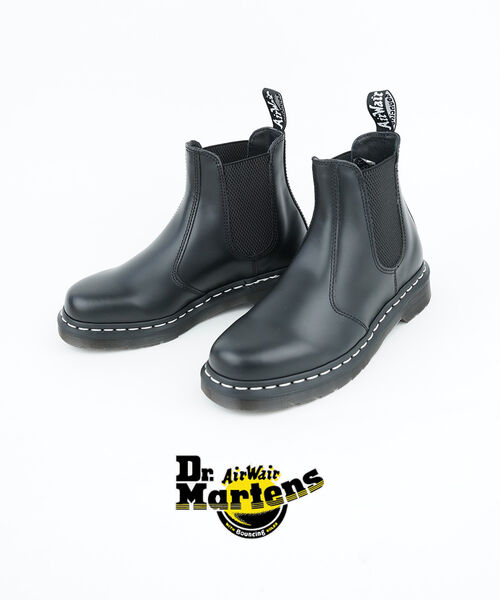 お医者さんマーチン Dr.Martens 遊撃手ブーツ チェルシーブーツ 傍えゴア 厚底 なめし革 牛皮 白いこと編み目・2976-WST-5192502(レディース)