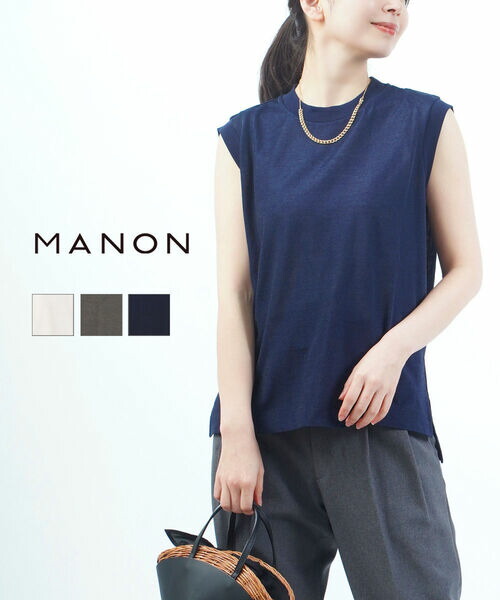 MANON◆長袖ブラウス/O/コットン/BLK/無地/MNN-SH-150 MANON(マノン) / 長袖ブラウス/O/コットン/BLK/無地/MNN-SH-150